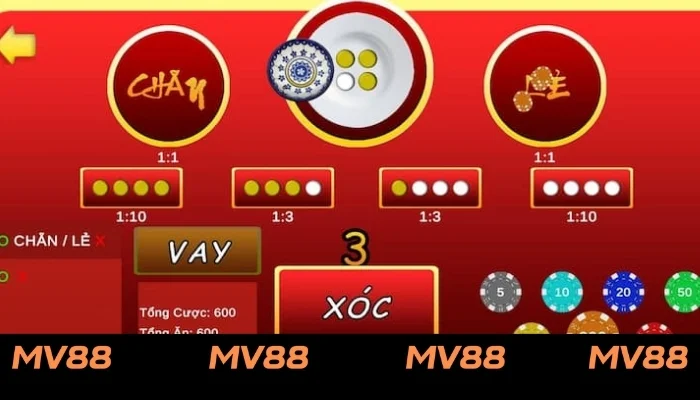 Xóc đĩa MV88: Trải nghiệm sảnh game cá cược đỉnh cao 1 Tổng quan sảnh trò chơi xóc đĩa MV88